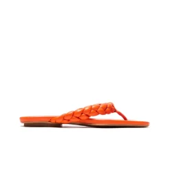 Flats-L'INTERVALLE Sirocco Orange Leather