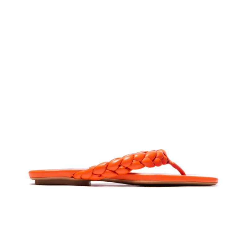 Flats-L'INTERVALLE Sirocco Orange Leather
