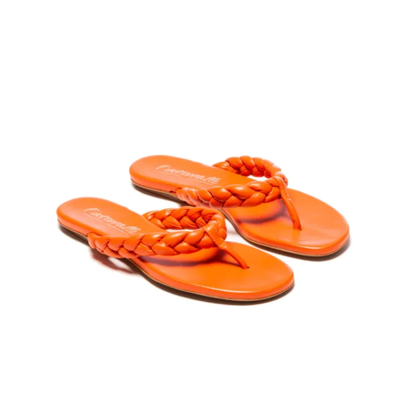 Flats-L'INTERVALLE Sirocco Orange Leather