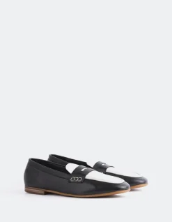 Loafers-L'INTERVALLE Skye Black Ice Leather