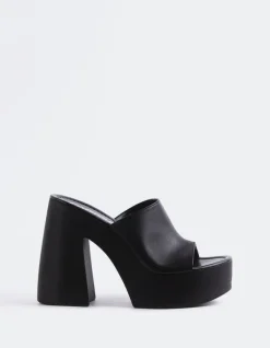 Platform-L'INTERVALLE Smyrni Black Leather