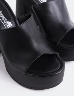 Platform-L'INTERVALLE Smyrni Black Leather