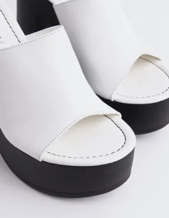 Platform-L'INTERVALLE Smyrni White Leather