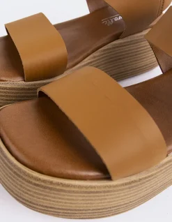 Platform-L'INTERVALLE Snapper Tan Leather