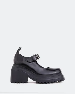 Mary-jane-L'INTERVALLE Snog Black Leather