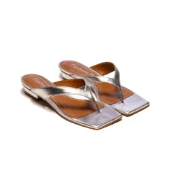 Flats-L'INTERVALLE Soleil Silver Metallic