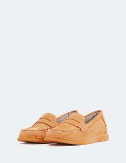 Loafers-L'INTERVALLE Sperry Orange Suede