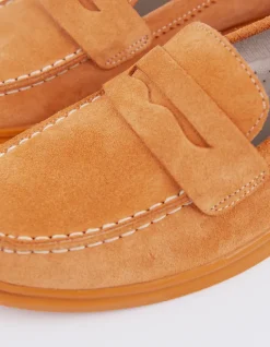 Loafers-L'INTERVALLE Sperry Orange Suede