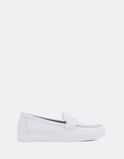 Loafers-L'INTERVALLE Sperry White Leather