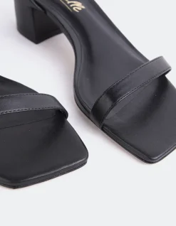 Mid Heels-L'INTERVALLE Spirea Black Leather