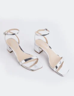 Mid Heels-L'INTERVALLE Spirea Silver Mirror