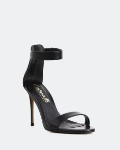 High Heels-L'INTERVALLE Springs Black Leather
