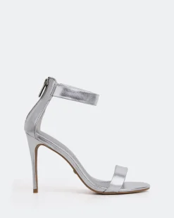 High Heels-L'INTERVALLE Springs Silver Metal