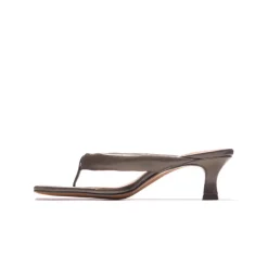 Mid Heels-L'INTERVALLE Spritz Khaki Leather