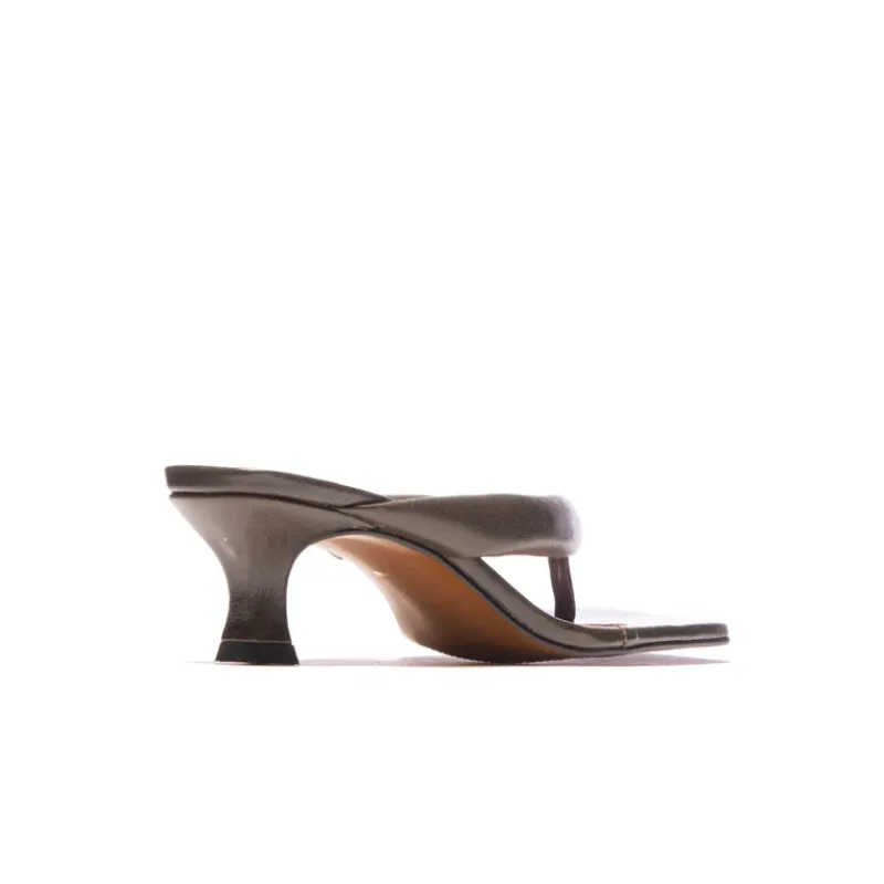 Mid Heels-L'INTERVALLE Spritz Khaki Leather
