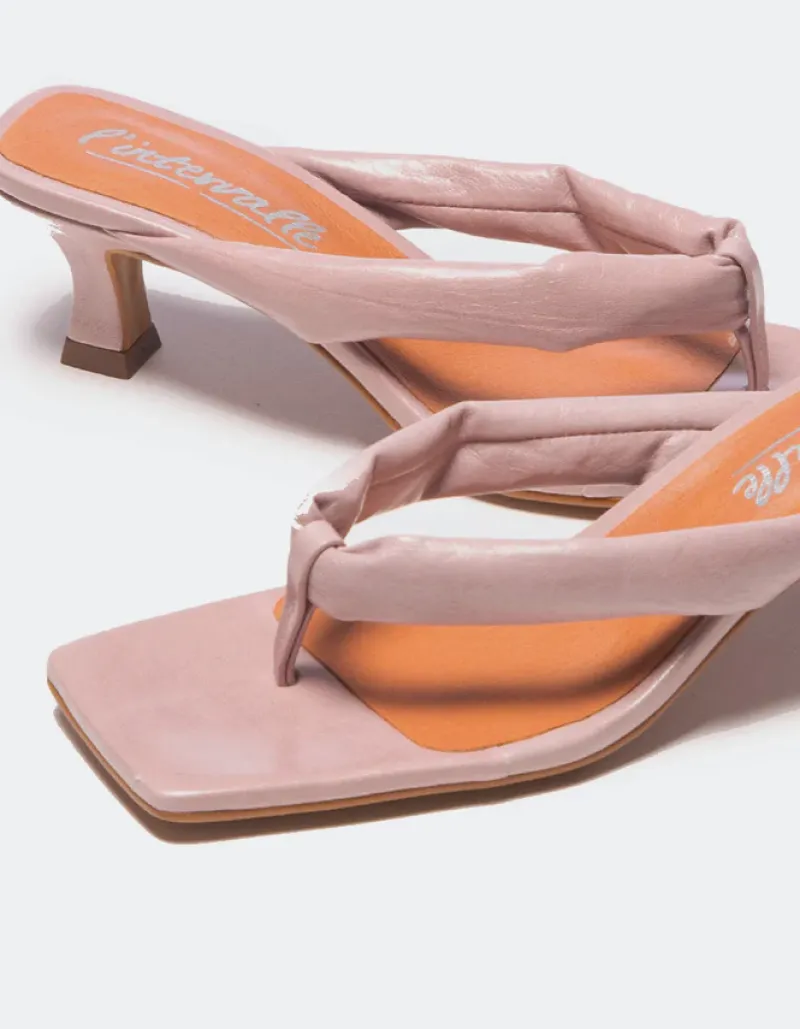 Mid Heels-L'INTERVALLE Spritz Rose Leather