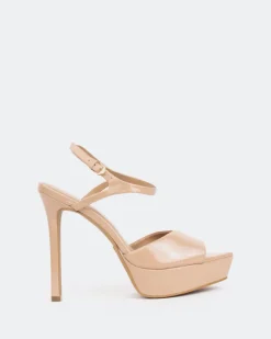 Platform|High Heels-L'INTERVALLE St. Kitts, Camel Naplack/Naplack Chameau
