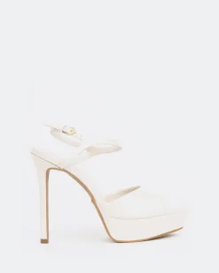 Platform|High Heels-L'INTERVALLE St. Kitts, Off White Naplack/Nap.Blanc Cassé