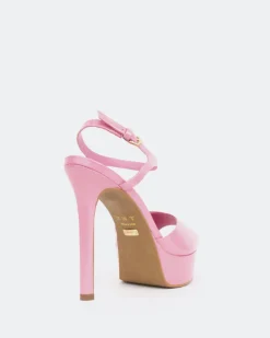 Platform|High Heels-L'INTERVALLE St. Kitts, Pink Naplack/Naplack Rose
