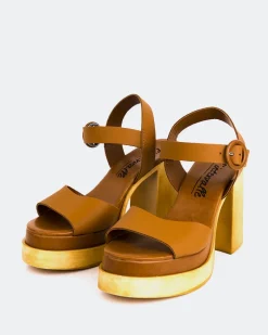 Wood Sandals|Platform-L'INTERVALLE Starburst Tan Leather