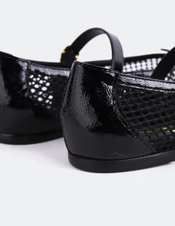 Mary-jane|Ballerinas-L'INTERVALLE Starflower Black Leather