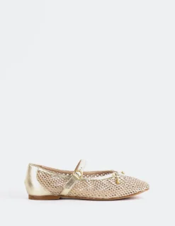 Mary-jane|Ballerinas-L'INTERVALLE Starflower Gold Leather