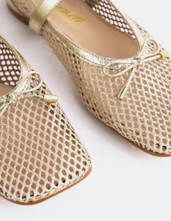 Mary-jane|Ballerinas-L'INTERVALLE Starflower Gold Leather