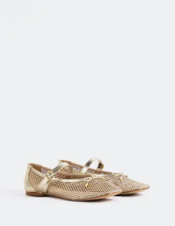 Mary-jane|Ballerinas-L'INTERVALLE Starflower Gold Leather
