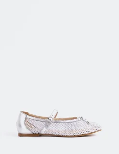 Mary-jane|Ballerinas-L'INTERVALLE Starflower Silver Leather