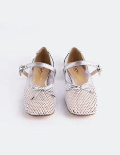 Mary-jane|Ballerinas-L'INTERVALLE Starflower Silver Leather