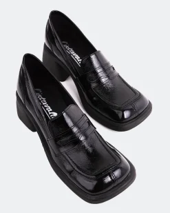 Loafers-L'INTERVALLE Station Black Naplack