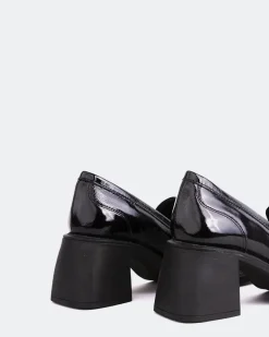 Loafers-L'INTERVALLE Station Black Naplack