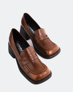 Loafers-L'INTERVALLE Station Chestnut Leather