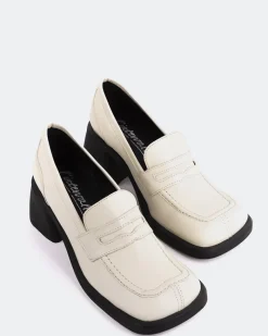 Loafers-L'INTERVALLE Station Off White Leather