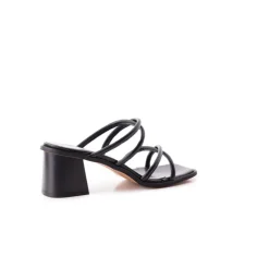 Mid Heels|Mules-L'INTERVALLE Strada Black Leather