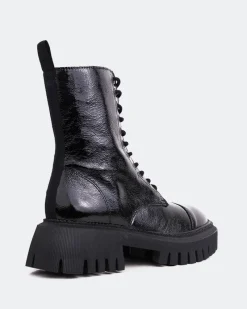 Lace-up|Ankle Boots-L'INTERVALLE Styles Black Naplack