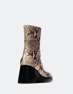 Platform|Ankle Boots-L'INTERVALLE Sullivan Natural Snake