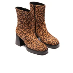 Platform|Ankle Boots-L'INTERVALLE Sullivan Tan Leopard