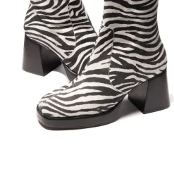 Ankle Boots|Platform-L'INTERVALLE Sullivan Zebra Print