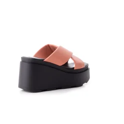 Wedges-L'INTERVALLE Sunshine Pink Leather