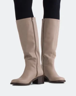 Tall Boots-L'INTERVALLE Svetlana Taupe Leather
