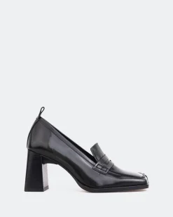 Loafers-L'INTERVALLE Swanky Green Leather