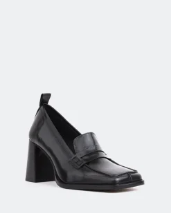 Loafers-L'INTERVALLE Swanky Green Leather