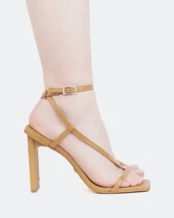 High Heels-L'INTERVALLE Swing Camel Leather