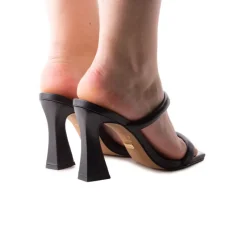 Mules-L'INTERVALLE Syros Black Leather