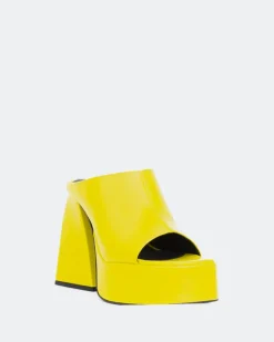 Platform-L'INTERVALLE Taboo Lime Leather