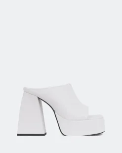 Platform-L'INTERVALLE Taboo White Leather
