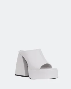 Platform-L'INTERVALLE Taboo White Leather