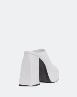 Platform-L'INTERVALLE Taboo White Leather