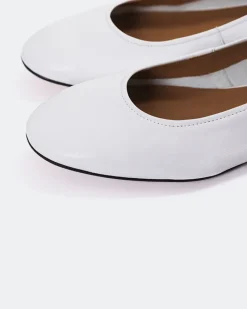 Ballerinas-L'INTERVALLE Taipo White Leather